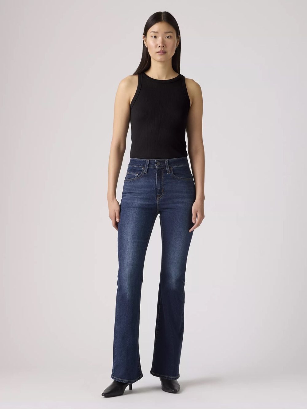 Levi’s| ‘726’ High Rise Dark Wash Flare Jeans